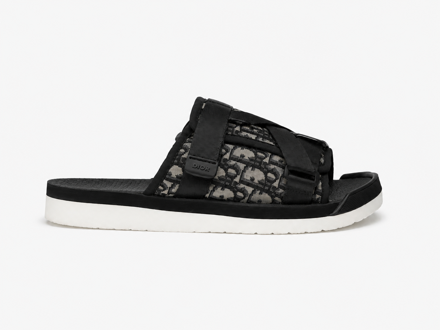 Alpha Oblique Sandals — Navy
