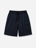 Oblique Monogram Short — Navy