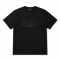 Embossed Graphic Tee — Noir