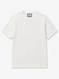 Jacquard Monogram Tee Blanc - TonOutfit